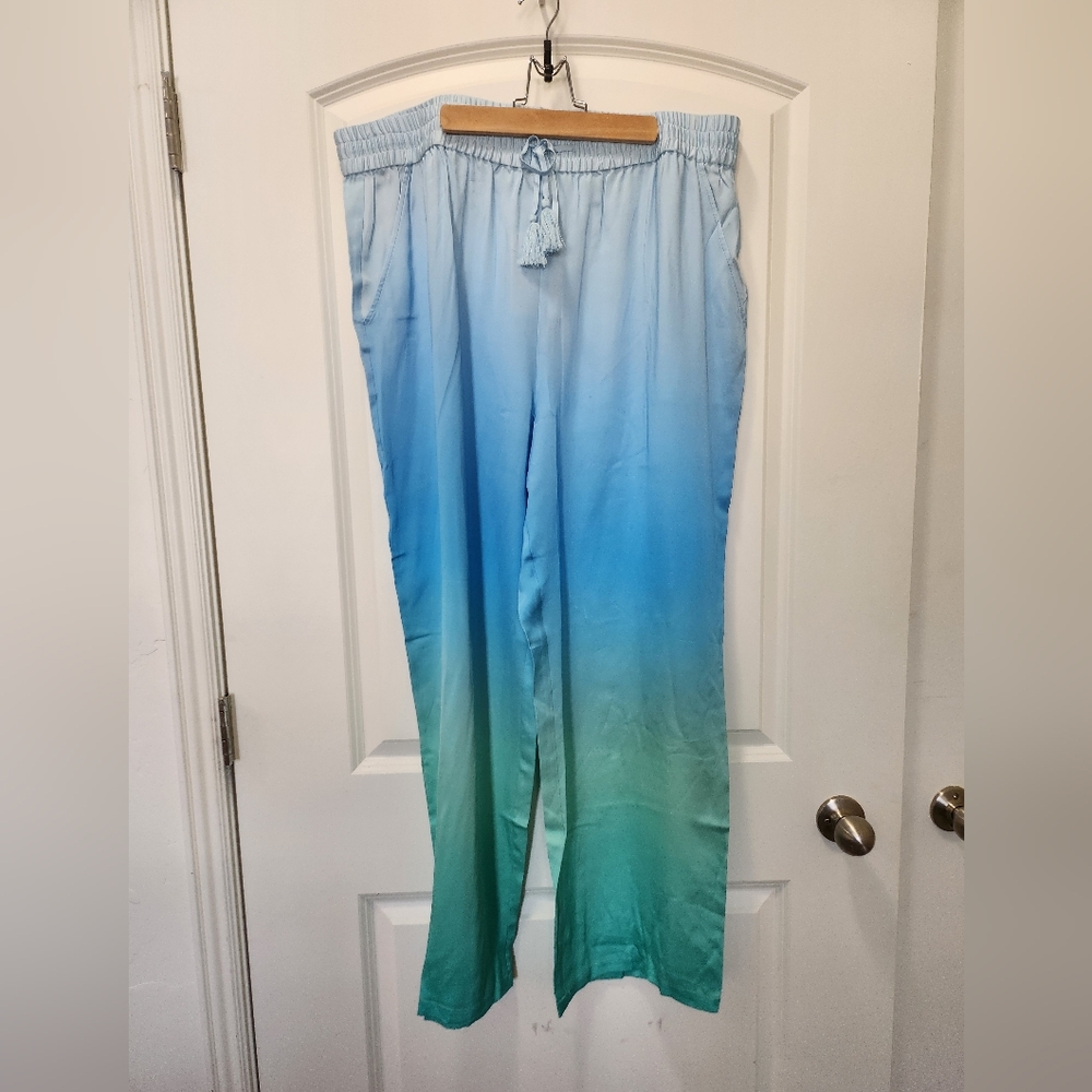 Badgely Mischka Wide Leg Silk Pant - Picture 2 of 8
